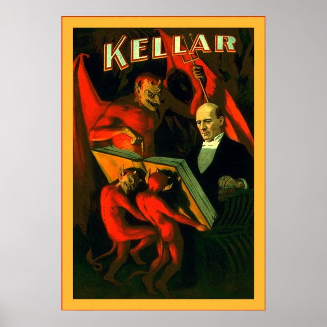 Kellar ~ Vintage Magician Poster (Front)