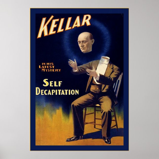 Kellar ~ Vintage Magician Poster (Front)