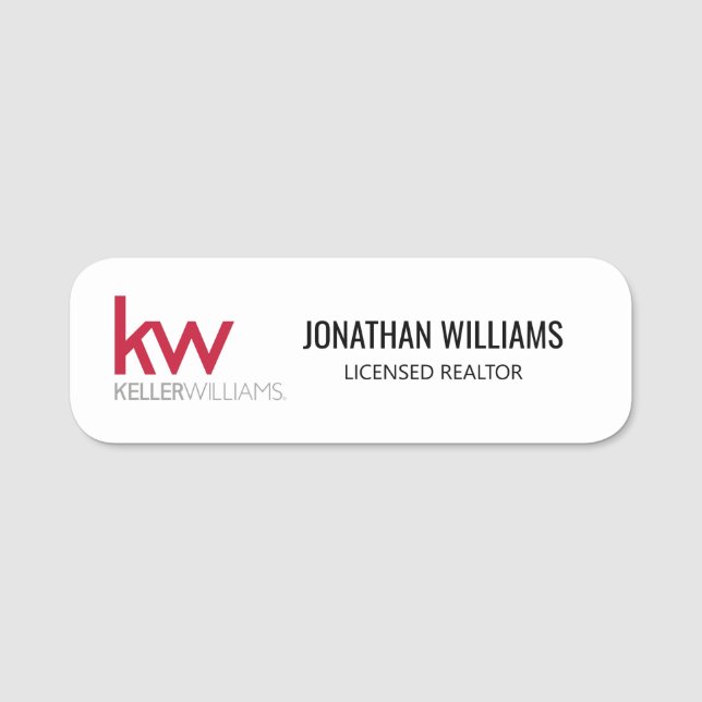 Keller Williams Name Tag (Front)