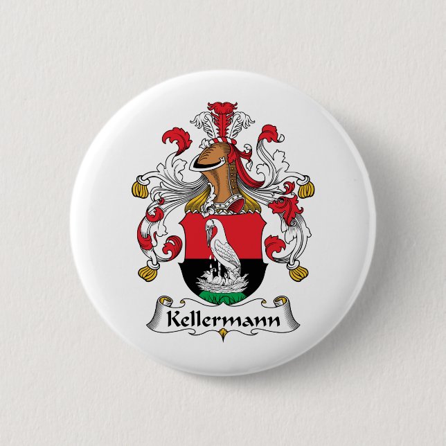 Kellermann Family Crest 6 Cm Round Badge (Front)