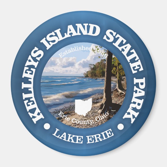 Kelleys Island SP Magnet (Front)