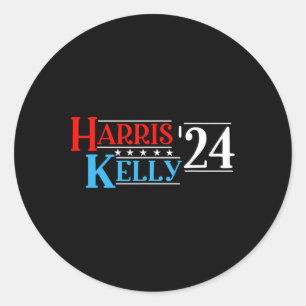Kelly 2024 For President Vintage Patriotic Democra Classic Round Sticker