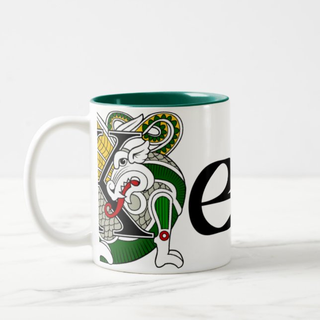 Kelly Celtic Dragon Mug (Left)