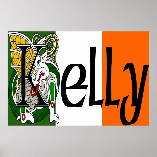 Kelly Celtic Dragon Print (Front)