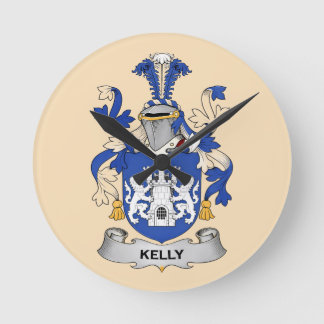 Kelly Coat of Arms Clock