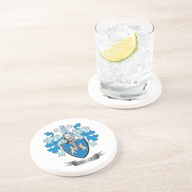 Kelly Coat of Arms Coaster (Side)
