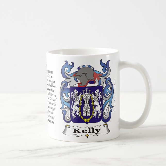 Kelly Family Coat of Arms Mug (Right)