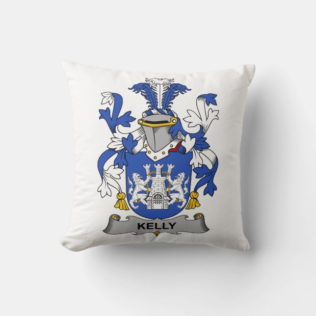 Kelly Family Crest Cushion (Front)