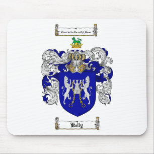 KELLY FAMILY CREST -  KELLY COAT OF ARMS MOUSE MAT