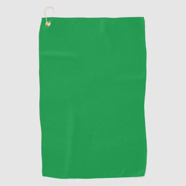 Kelly Green #06983E, Algae Golf Towel (Front)