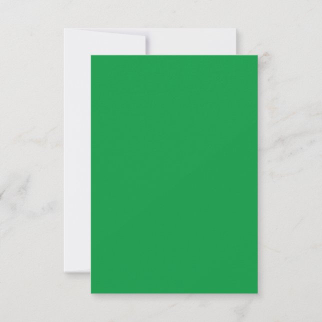 Kelly Green #06983E, Algae RSVP Card (Front)
