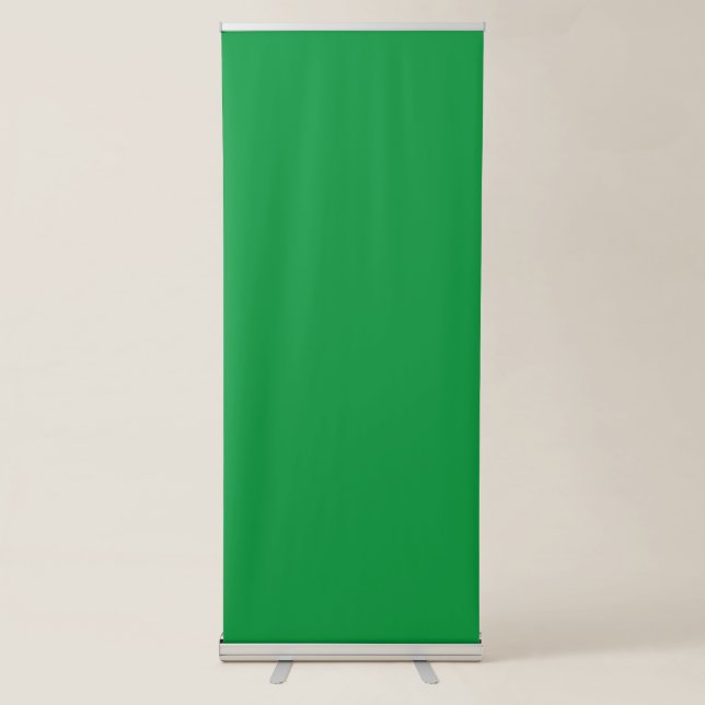 Kelly Green Best Vertical Retractable Banner (Front)