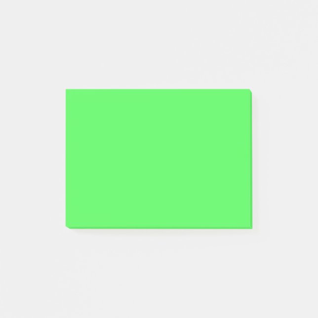 Kelly Green Bright Spring Neon 2015 Colour Trend Post-it Notes (Front)
