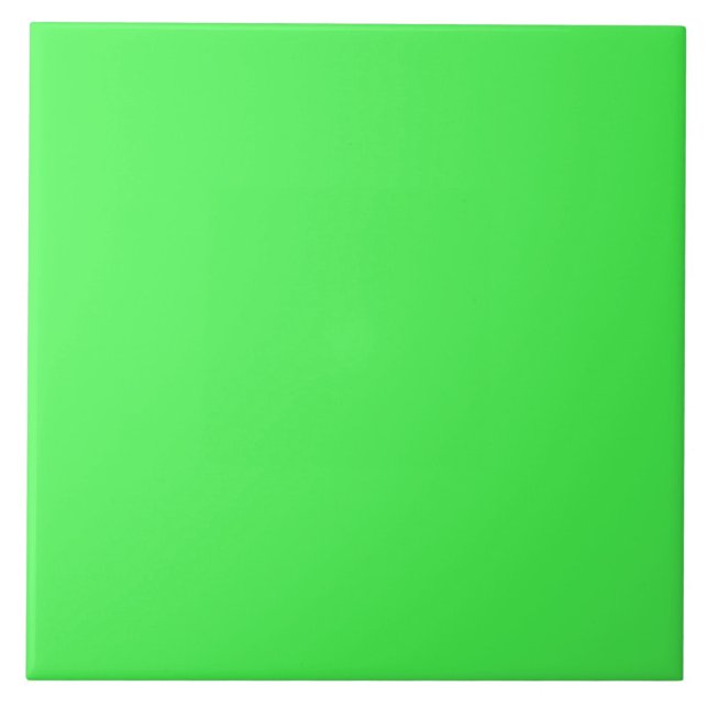 Kelly Green Bright Spring Neon 2015 Colour Trend Tile (Front)