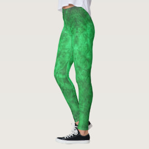 Kelly Green Burl texture look Leggings