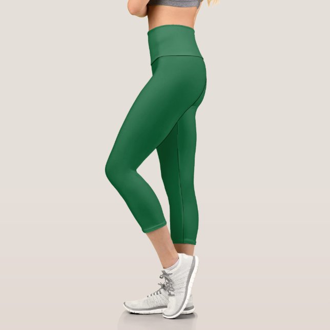 Kelly Green Capri Leggings (Left)