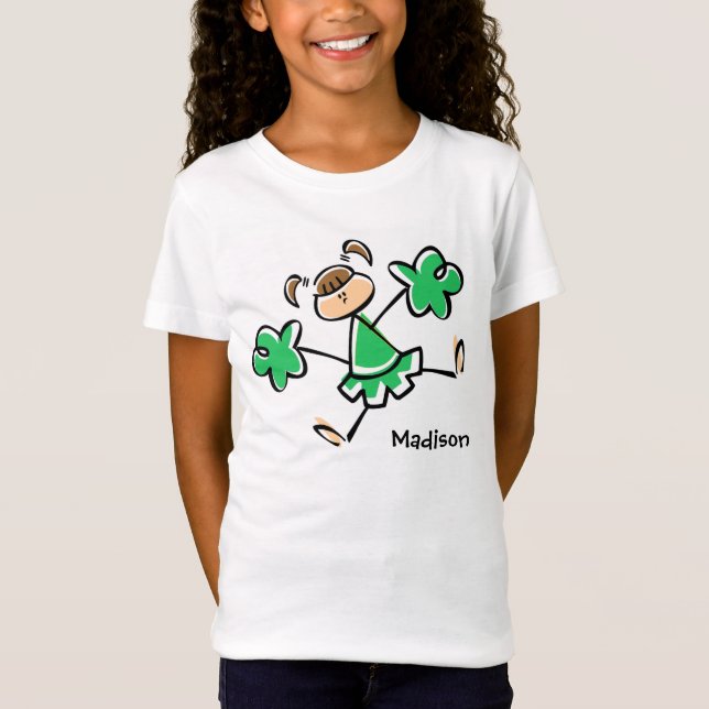 Kelly Green Cheerleader T-Shirt (Front)