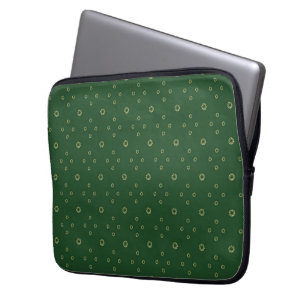 Kelly Green   Golden Zinnia Sun Laptop Sleeve