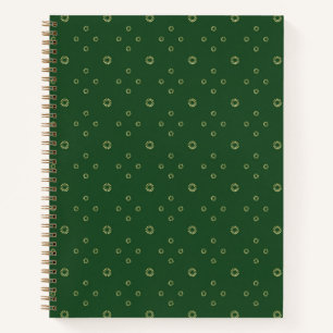 Kelly Green Golden Zinnia Sun Notebook