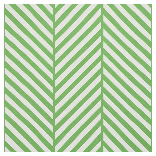 Kelly Green Herringbone Large Scale Fabric (Swatch)