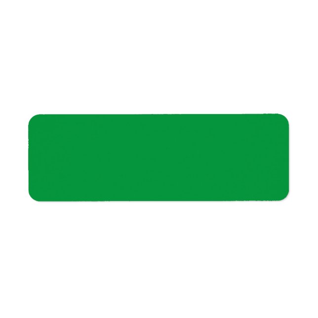 Kelly Green, Irish Green Return Address Label (Front)