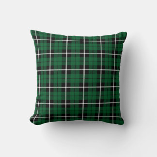 Kelly green Irish green white/black stripe stripe Cushion