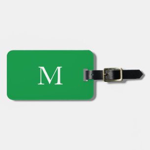 Kelly Green Monogram Custom Name Gift Favour 2023 Luggage Tag