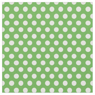 Kelly Green Polka Dots Fabric