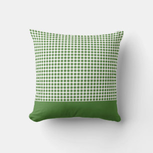Kelly Green Polka Dots Pattern Cushion