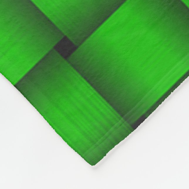 Kelly Green Ribbon Fleece Blanket (Corner)