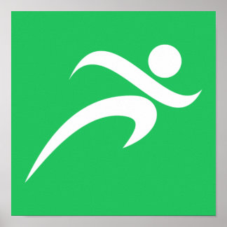 Kelly Green Running Poster