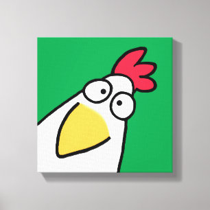 Kelly Green SERIOUS CHICKEN by Sandra Boynton Canvas Print