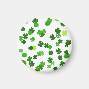 Kelly green “Shamrocks Falling” Magnet