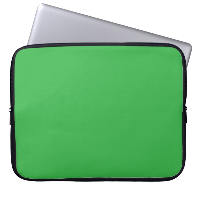 Kelly Green Solid Colour  Laptop Sleeve (Front)