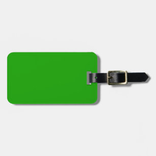 KELLY GREEN (solid colour) ~ Luggage Tag