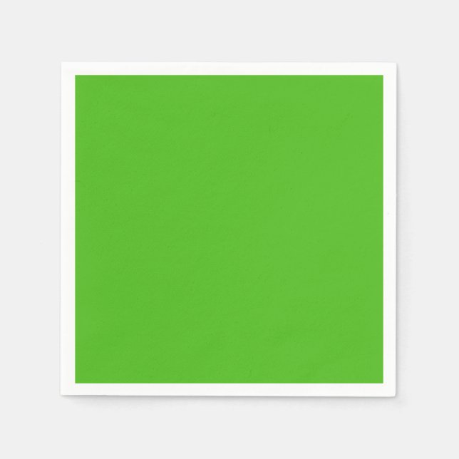 Kelly Green Solid Colour Napkin (Front)