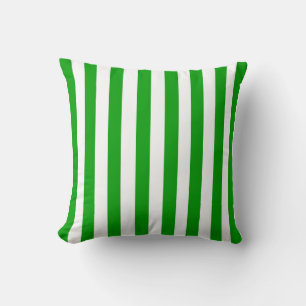 Kelly Green Stripe Cushion