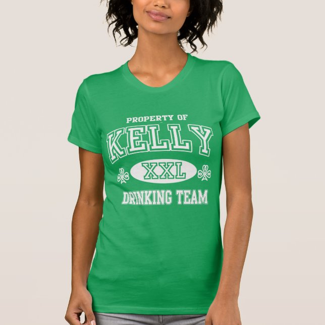 Kelly Irish Drinking Team T-Shirt (Front)