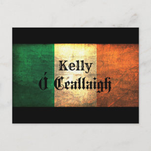 Kelly Irish Flag Postcard