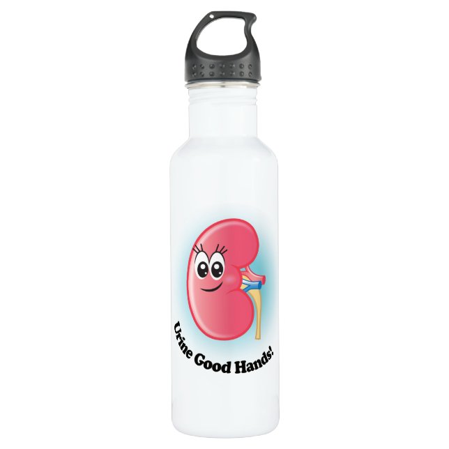 Kelly Kidney "Urine Good Hands" Water Bottle (Front)