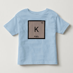 Kelly Name Chemistry Element Periodic Table Toddler T-Shirt
