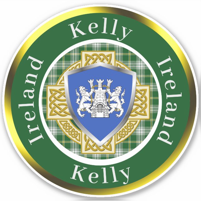 Kelly Shield & Celtic Cross Personalised (Front)