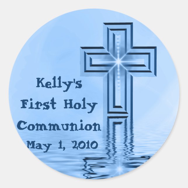 Kelly's First Holy Communion Stickers (Front)