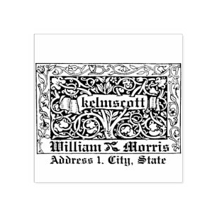 Kelmscott by Willaim Morris in 1891 Rubber Stamp