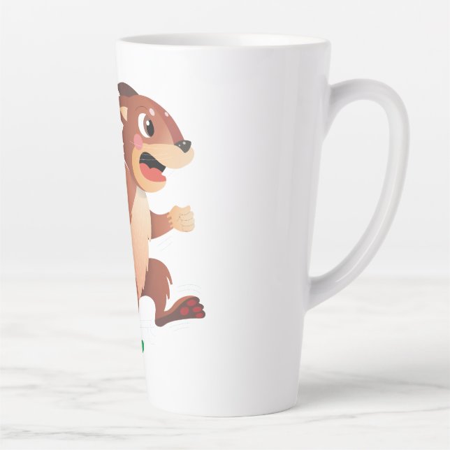 Kelossus, Happy Scott Squirrel Latte Mug (Right)