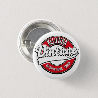 Kelowna British Columbia Canada logo 3 Cm Round Badge