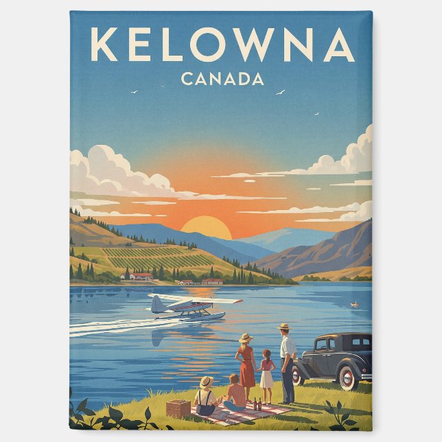 Kelowna Canada Travel Magnet (Front)