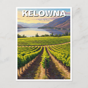 Kelowna Canada Travel Postcard