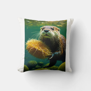 Kelp Forest Playground: The Otter’s World Cushion