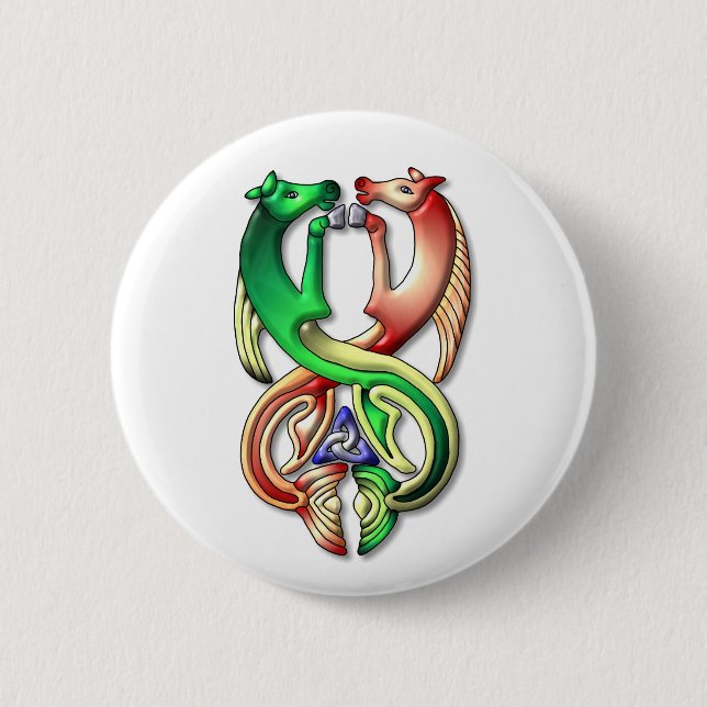 Kelpie Colours 6 Cm Round Badge (Front)